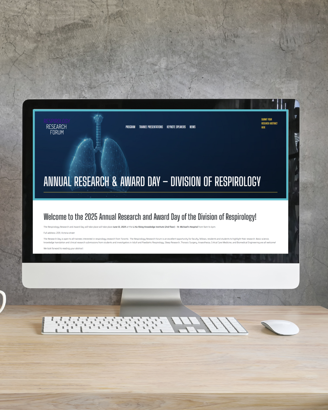 Respirology Research Forum Mobile Project Image